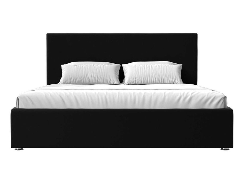 Кровать интерьерная Кариба 200, Черный, Экокожа, 108379