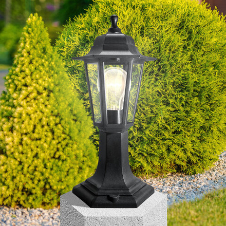 Садово-парковый светильник ЭРА Шестигранные НТУ 06-60-001 черный 6 гранный напольный IP44 Е27 max60Вт