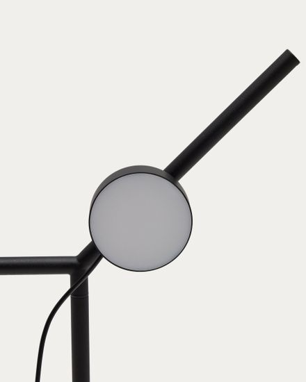 Напольный светильник Orey из черного металла с многопозиционным точечным светильником