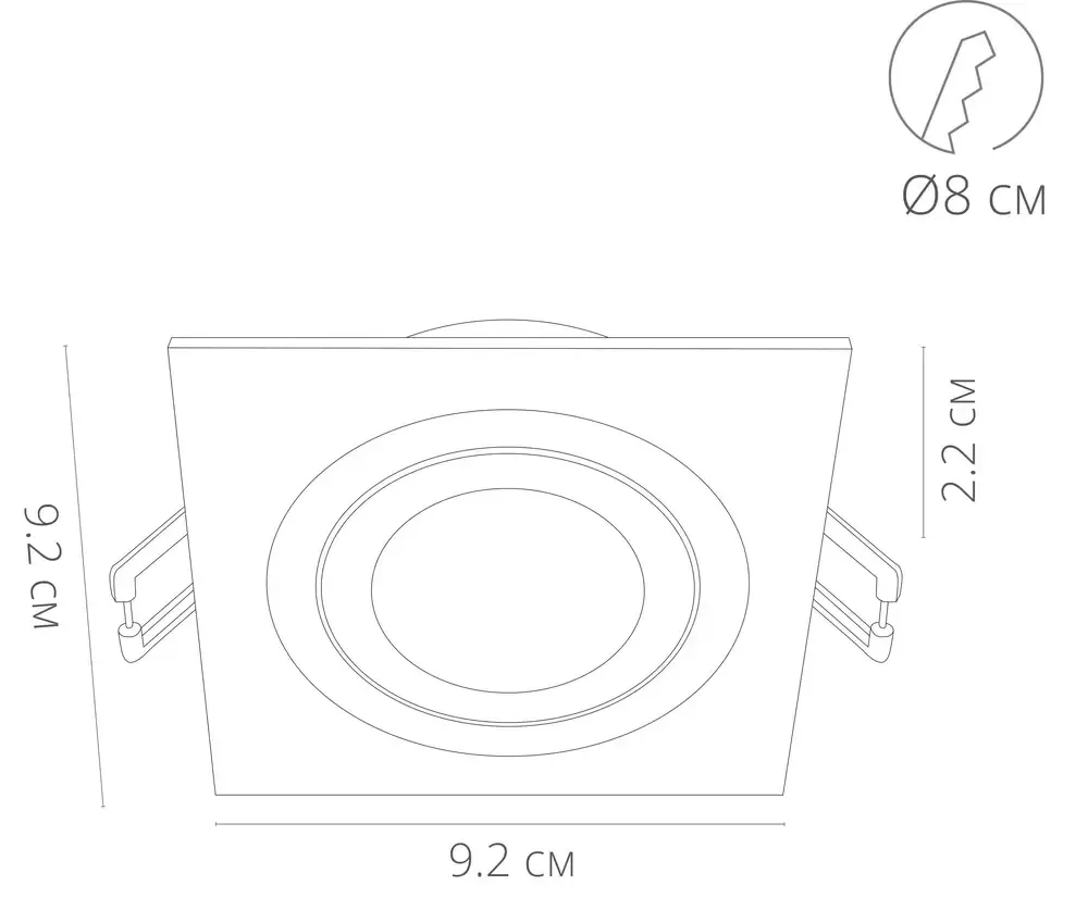 Точечный встраиваемый светильник Arte Lamp
