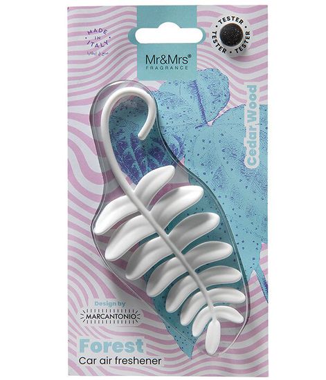 Аромадекор для автомобиля и дома FOREST FERN ЛИСТИК (кедр) в блистере, Mr&Mrs Fragrance