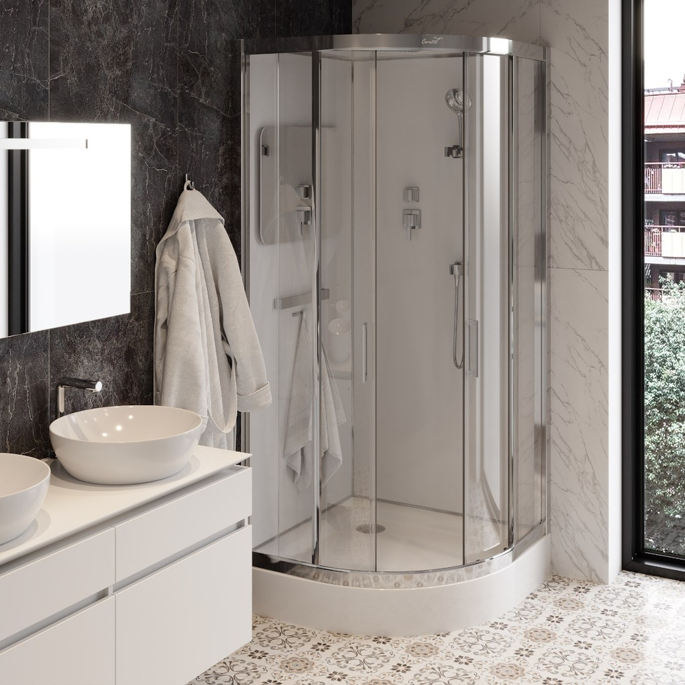 Душевая кабина Ceruttispa (ЧеруттиСпа) VIVA 101, с низким поддоном, 100x100x215