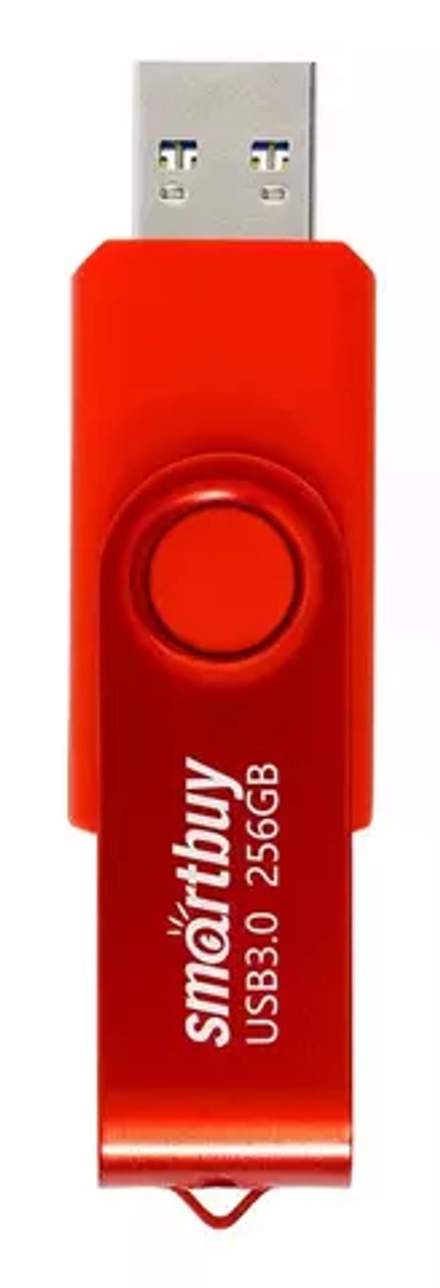 Флешка 256 Gb Smartbuy Twist Red 3.0 Металлический корпус