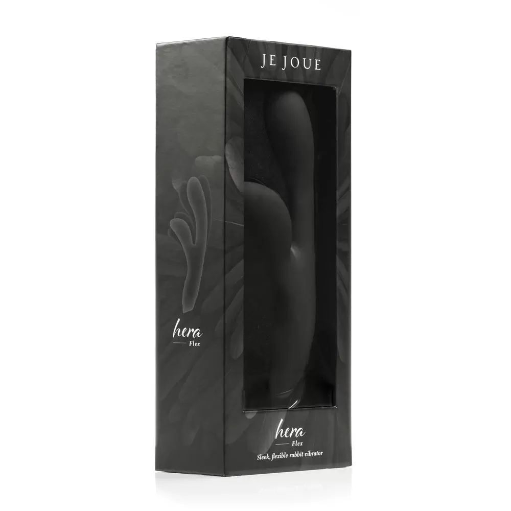 Черный вибратор-кролик Je Joue Hera Flex - 18 см. (Цвет: черный)