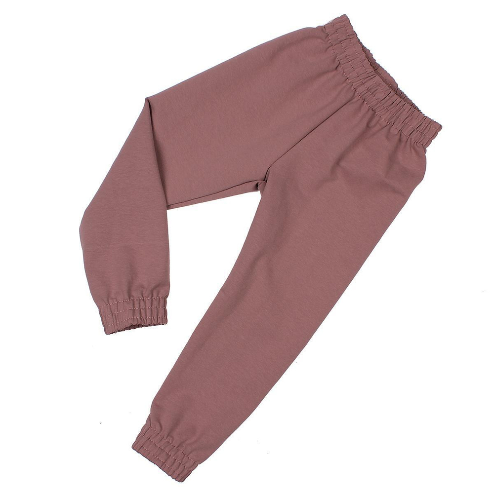 Брюки д/девочки ШТ-89/1 р.128 "Гренада-1" сухая роза (Ивашка)