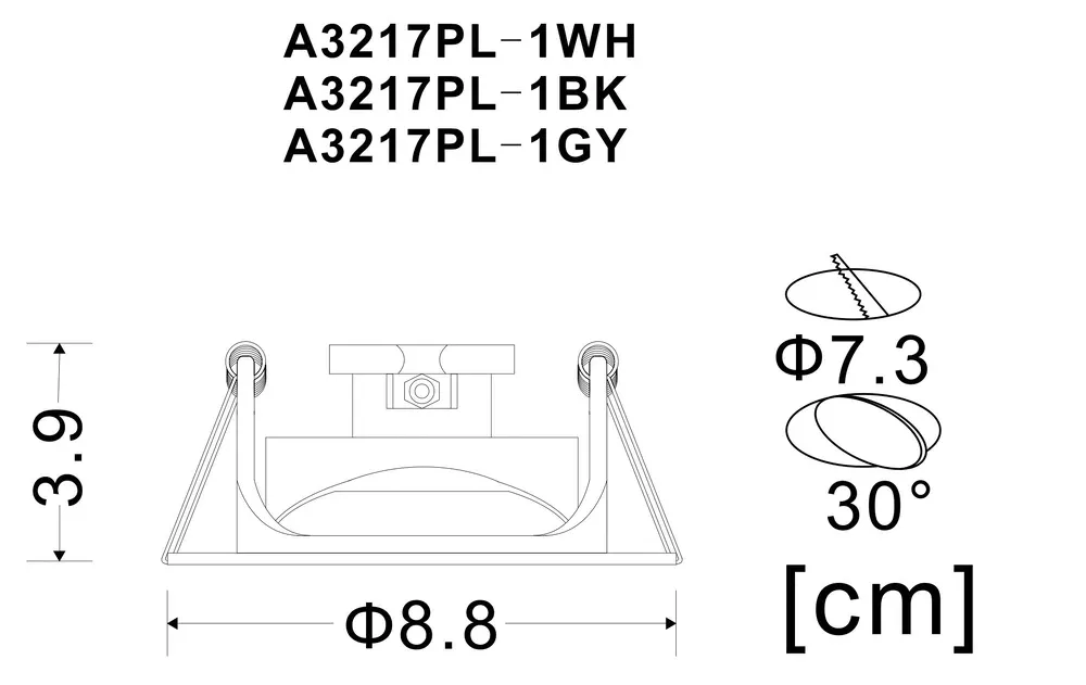 Точечный встраиваемый светильник Arte Lamp ACCENTO