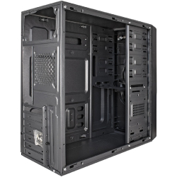 Корпус для компьютера Exegate EX283729RUS Корпус Miditower XP-401 Black, ATX, &lt;без БП&gt;, 2*USB, Audio