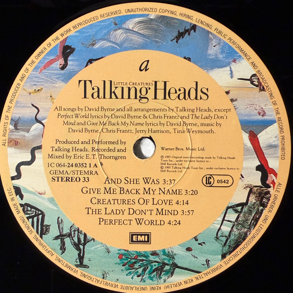 Talking Heads - Little Creatures (Европа 1985г.)