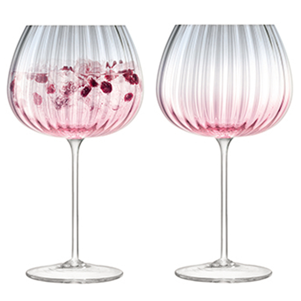 Набор из 2-х бокалов Dusk 650 мл розово-серый