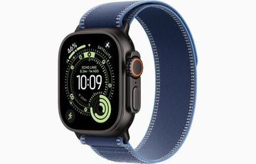 Умные часы Apple Watch Ultra 3, 49 мм, Black Titanium Blue/Bright Blue Trail Loop M/L