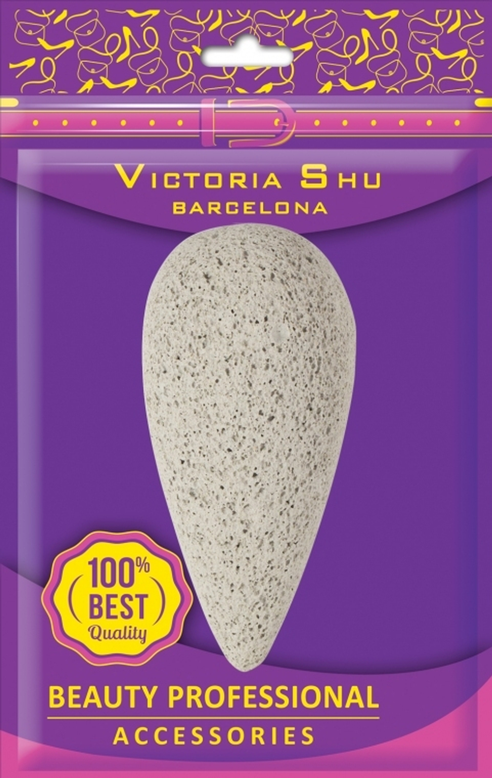 Victoria Shu Пемза для педикюра, натуральная, D504, 36 гр