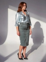 ❀ Юбка джинсовая вельветовая большие размеры ❀