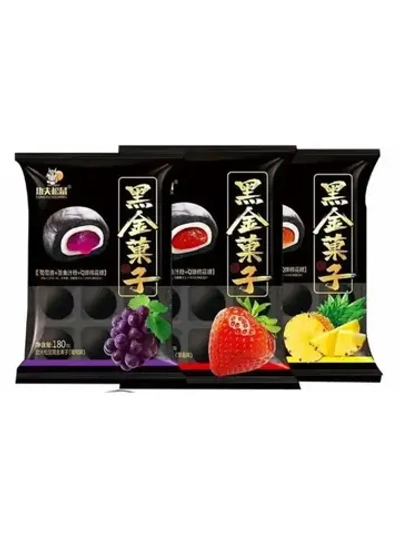 Моти со вкусом винограда, клубники и ананаса 180г- 3 штуки