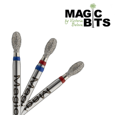 Magic bits алмазная олива 2.9 мм (натуральный алмаз) средняя