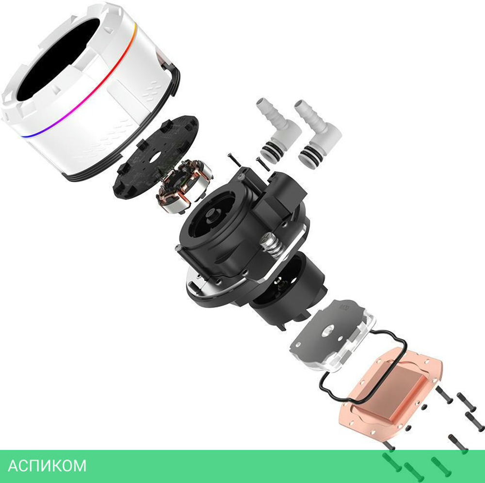 Система жидкостного охлаждения для процессора ID-Cooling SL360 XE White