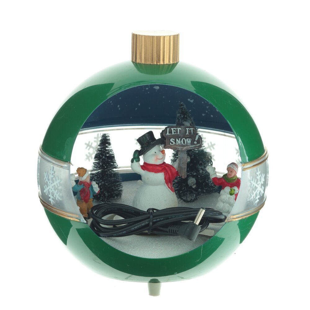 GAEM Фигурка декоративная "Рождество" (4 мелодии, подсвет, движ, 3xAA н/п, +USB), L17 W15 H1