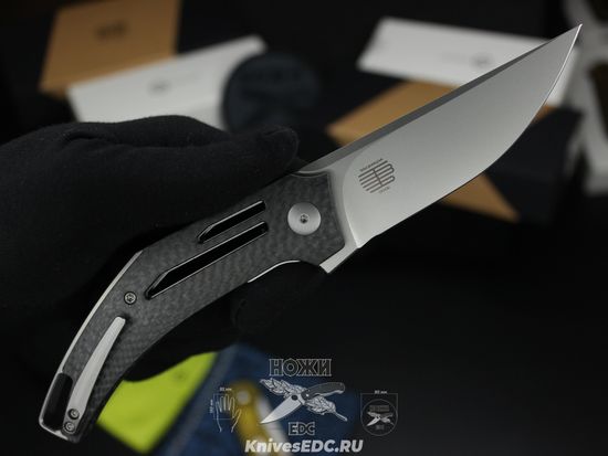 Нож складной WE Knife Speedliner WE22045B-1 сталь клинка CPM-20CV, рукоять Carbon
