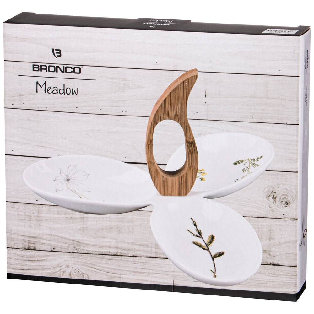 МЕНАЖНИЦА BRONCO "MEADOW" 3-СЕКЦИИ С РУЧКОЙ 27*24*2,5 СМ (КОР=12ШТ.)