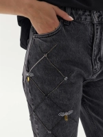 Джинсы AMBER BEES, черный