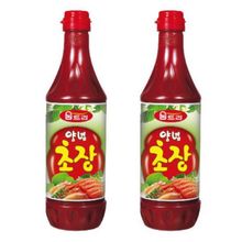 Паста перцовая Woomtree Vinegared Hot Pepper Paste Янгнем Чожанг острая с уксусом 1 кг, 2 шт