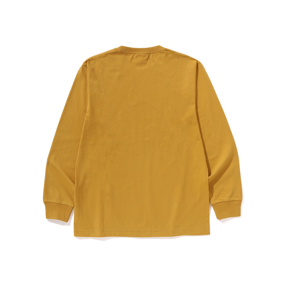 A Bathing Ape College L S Tee желтый