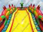 Коммерческий надувной батут-горка "Огненный дракон" 15*7*11 м