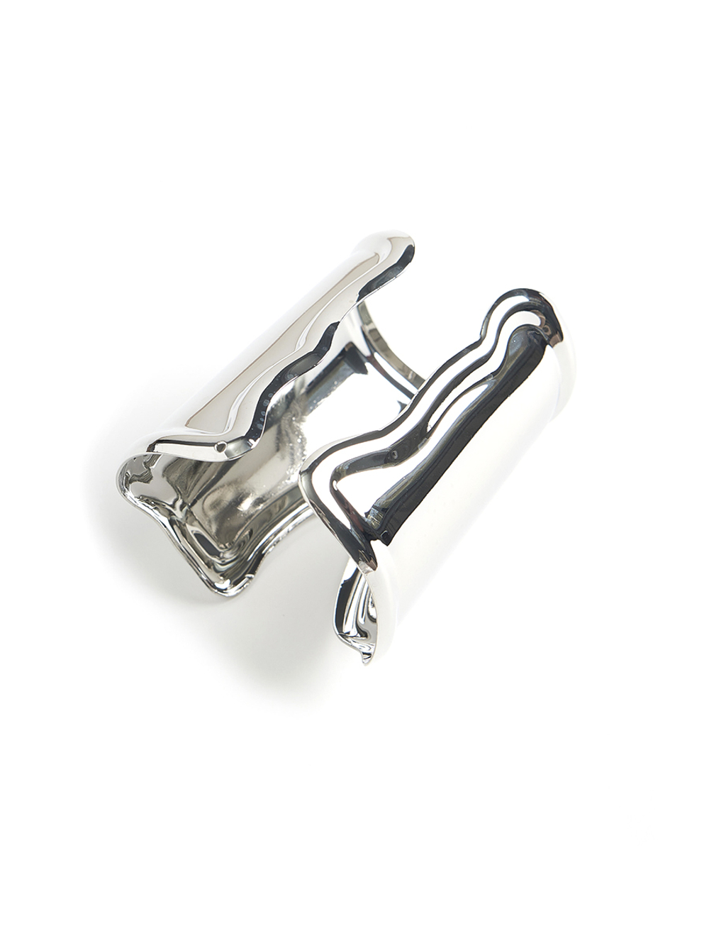 Браслет "Wide metal flat" Silver