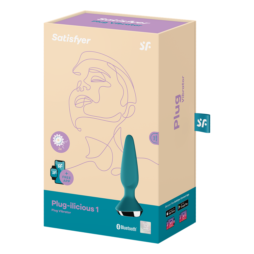Анальная пробка Satisfyer Plug-ilicious 1 зеленая