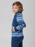 Кофта вязаная на молнии с капюшоном