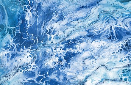 Фотообои Абстракция синий (Ширина 4,15 м)