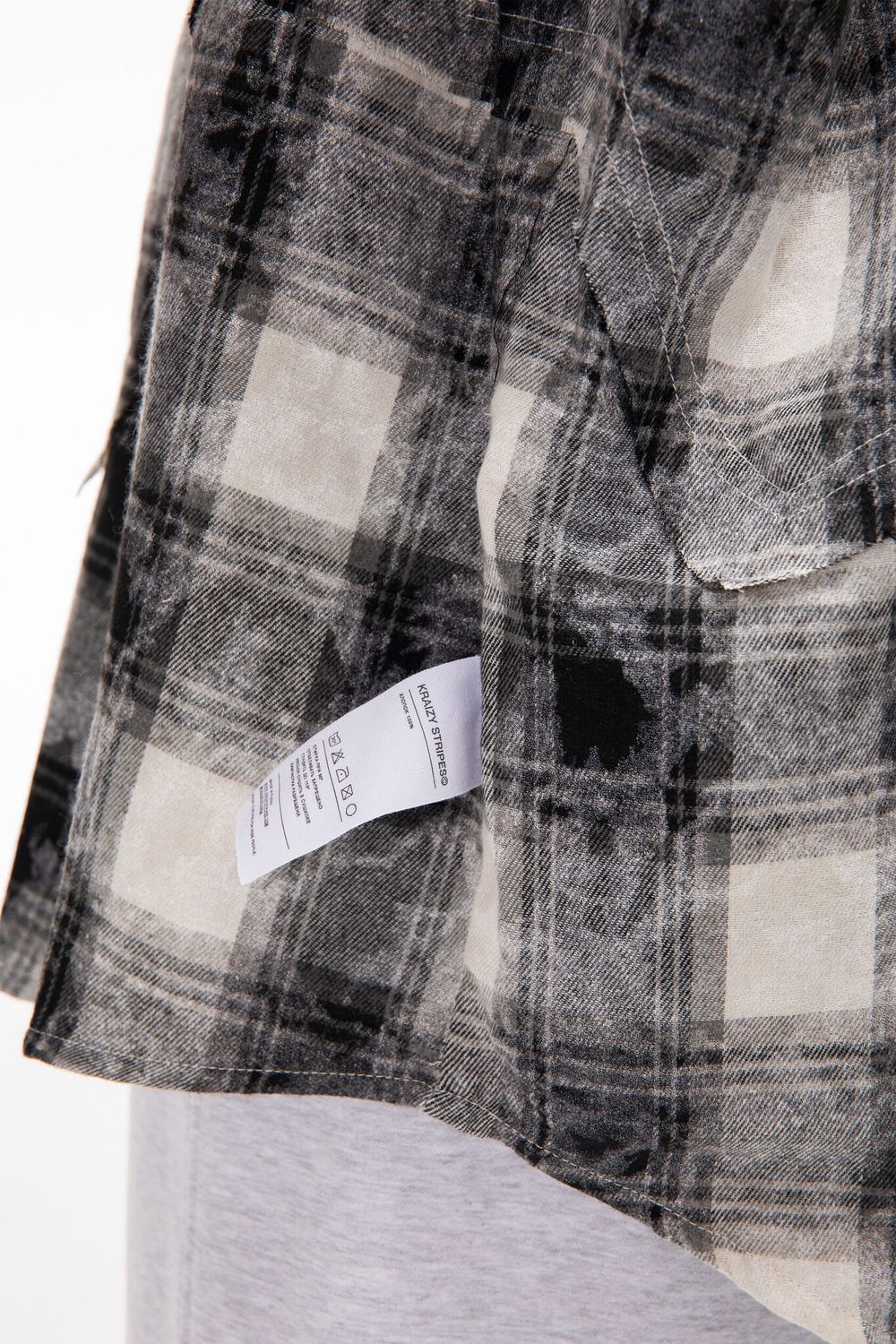 Рубашка Kraizy Stripes Destroy 2.0 черно-белая