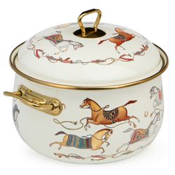 КАСТРЮЛЯ LEFARD ЭМАЛИРОВАННАЯ С КРЫШКОЙ, СЕРИЯ PASSAGE, 4,8Л, ДИА.22СМ ПОДХОДИТ ДЛЯ ИНДУК.ПЛИТ