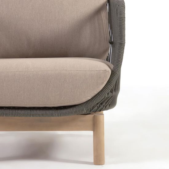 3-местный диван Catalina из зеленой веревки Испания