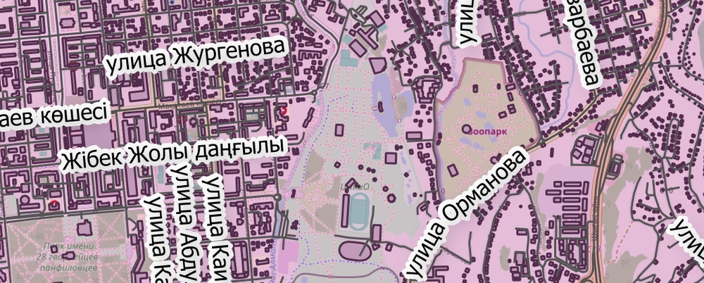 План-схема Медеуского района г. Алматы 2024 год