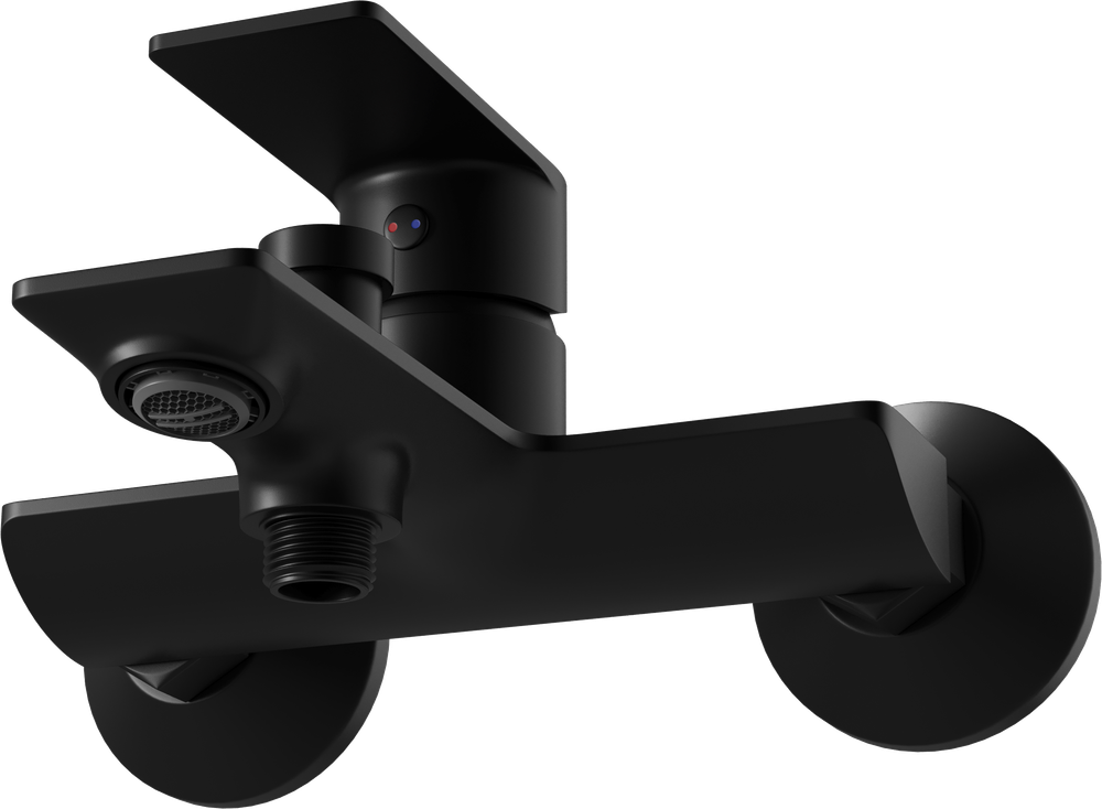 Смеситель для ванны с душем STWORKI Гриндстед S29100BK матовый черный