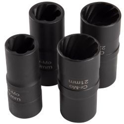 AFFIX (AF00640180C) Набор ударных глубоких шестигранных головок 1/2", 15-24 мм, 18 предметов, кейс