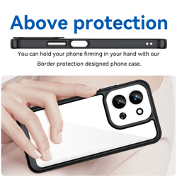 Противоударный чехол для смартфона Xiaomi Redmi 15C 4G, усиленные защитные рамки черного цвета