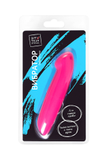 Вибратор Штучки-Дрючки, ABC-пластик, розовый, 12 см