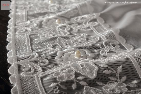 XL-Тюль Лилу-Т французская сетка грек (экрю)