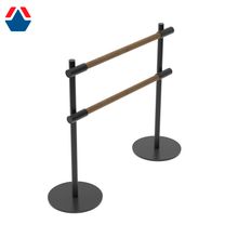 Хореографический станок мобильный 2х-рядный Евро-1000 Рондо СЕРЫЙ МУАР в сборе СНЯТО С ПР-ВА