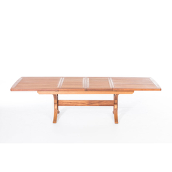LOTUS Стол обеденный деревянный раздвижной, массив ироко