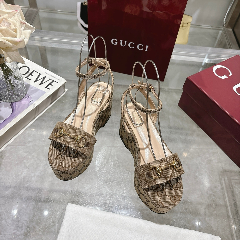 Gucci Horsebit Flatform Sandal