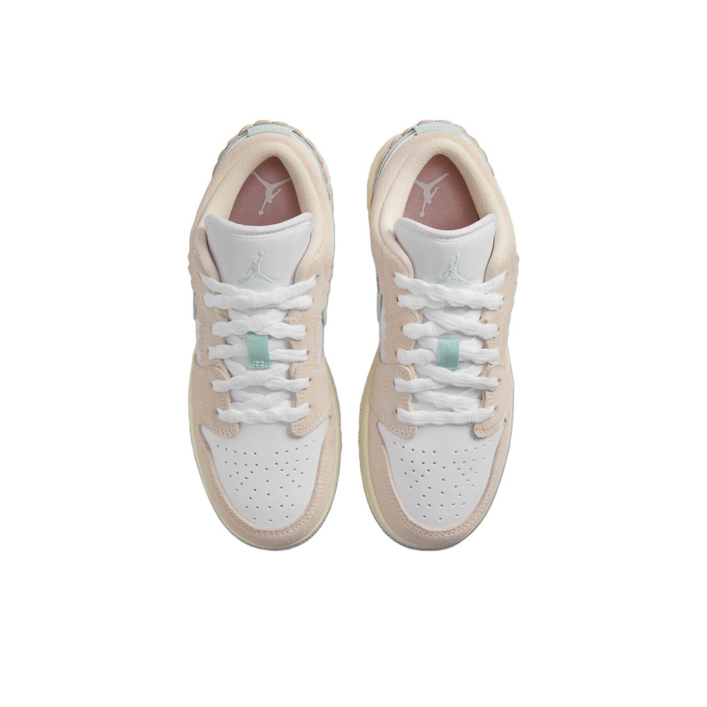 Кроссовки Air Jordan 1 Low White Pink Soft Blue