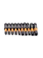 Набор бит торсионных IMPACT S2 TORX T6, TT7 - TT40 x 50 мм 10 шт RAGE by VIRA
