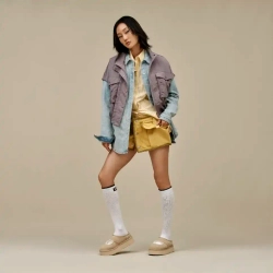 UGG Балетки-угги "Mary Jane Bea", светло-бежевый