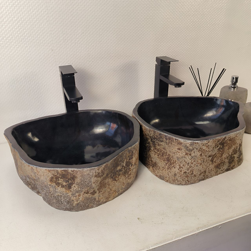 Раковина из речного камня ПАРА! RS-65334 40*35*15 0865
