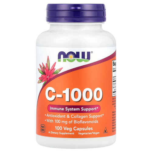 NOW Foods, C-1000, 100 растительных капсул