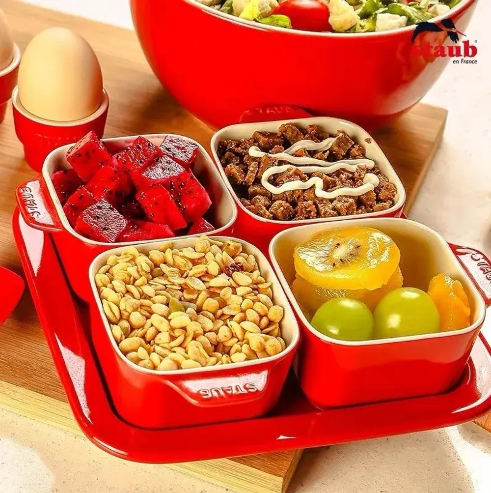 STAUB Набор для сервировки - 5 предметов красный