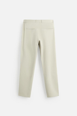 ZARA БРЮКИ SLIM FIT COMFORT, КАМЕННО-СЕРЫЙ