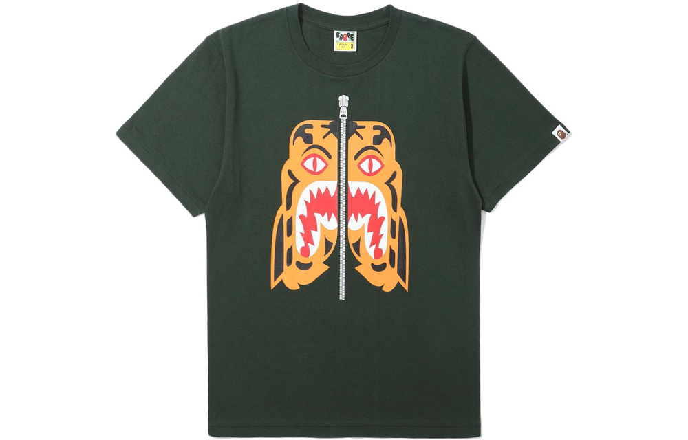 A Bathing Ape Bathing Ape Tiger Cotton T Shirt